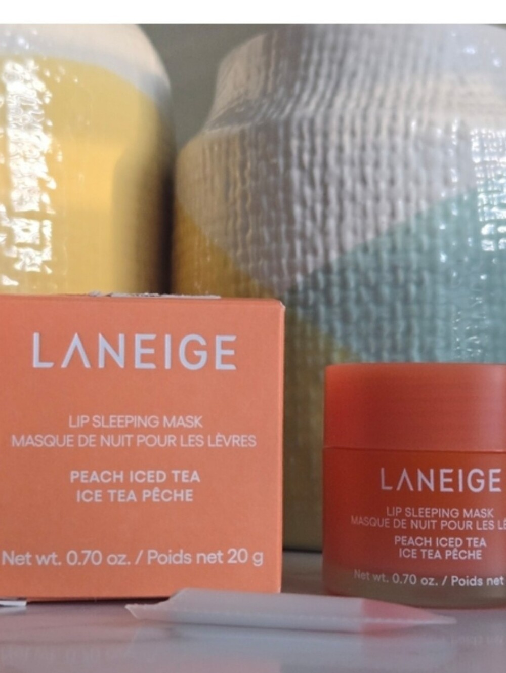 NIB LANEIGE Lip Sleeping Mask Peach Iced Tea